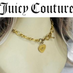 Vintage Juicy Couture 
Classic Gold Chain Toggle Necklace